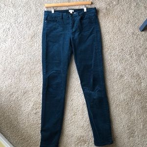 Deep Blue Velvet Pants, Like New ⭐️